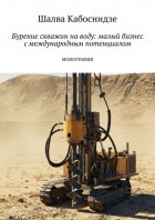 Бурение скважин на воду: малый бизнес с международным потенциалом. Монография