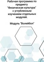 Рабочая программа учебного предмета «Физическая культура» с углубленным изучением отдельных модулей. Модуль «Волейбол»