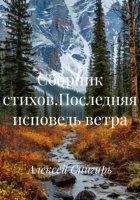 Сборник стихов.Последняя исповедь ветра